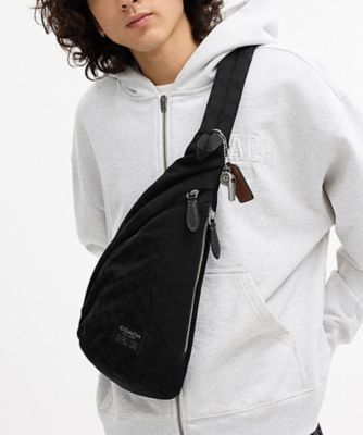 ＜COACH＞ラクラン　スリング・シグネチャー　ナイロン